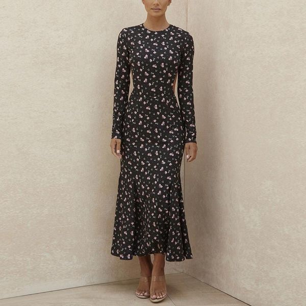 casual dresses open back slim printed dress mid-waist o-neck long-sleeved zipper wear spring autumn women, Black;gray
casual dresses open back slim printed dress mid-waist o-neck long-sleeved zipper wear spring autumn women, Black;gray