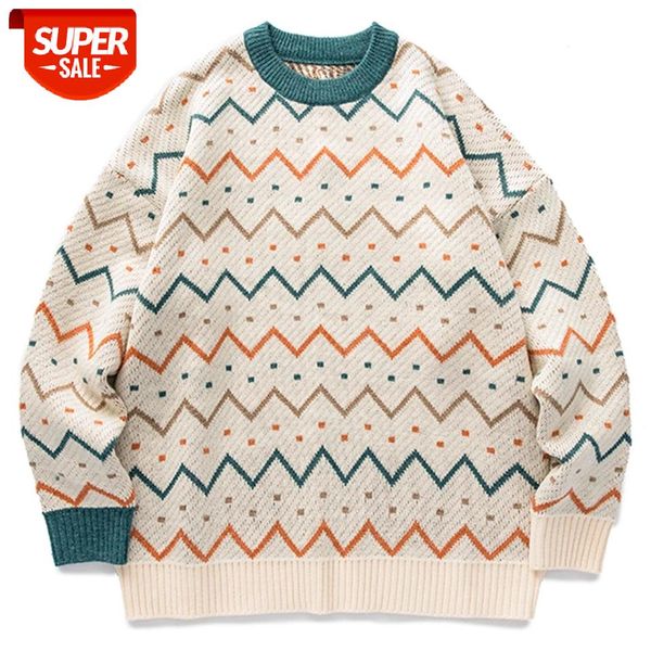 hip hop streetwear knitted sweater men 2021 vintage wave point stripe print harajuku oversize loose pullover women #pp1x, White;black
hip hop streetwear knitted sweater men 2021 vintage wave point stripe print harajuku oversize loose pullover women #pp1x, White;black