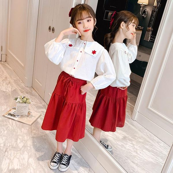 clothing sets children's skirts fashion baby girl long sleeve white shirt and red skirt two-piece suits casual kids clothes girls outfi
clothing sets children's skirts fashion baby girl long sleeve white shirt and red skirt two-piece suits casual kids clothes girls outfi