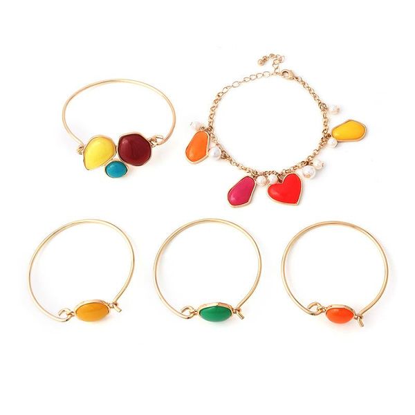 earrings & necklace est mixed colorful bright resin bracelet bangle set pierre naturelle gold fashion bijoux femme bohemian, Silver
earrings & necklace est mixed colorful bright resin bracelet bangle set pierre naturelle gold fashion bijoux femme bohemian, Silver