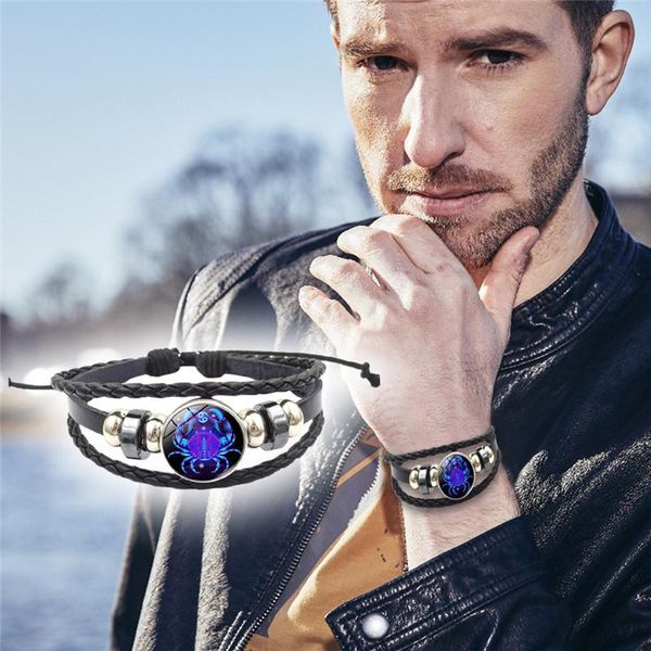 tennis 12 constellation star sign bracelet men women braided leather bracelets accessories fashion jewelry *a, Golden;silver
tennis 12 constellation star sign bracelet men women braided leather bracelets accessories fashion jewelry *a, Golden;silver