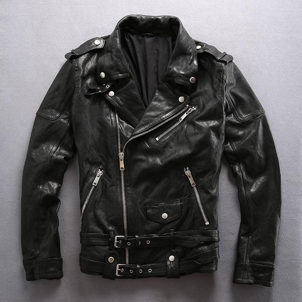 moto black tanned red green slim vintage leather coat men biker jacket motorcycle winter coats men's & faux
moto black tanned red green slim vintage leather coat men biker jacket motorcycle winter coats men's & faux