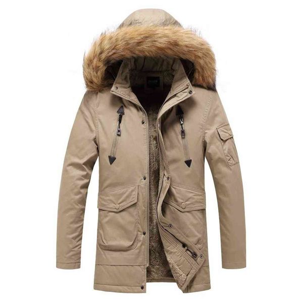 autumn winter parkas jacket men hooded fur collar windbreaker men coats casual cotton mid-long wool liner warm outerwear l-3xl y1103, Black
autumn winter parkas jacket men hooded fur collar windbreaker men coats casual cotton mid-long wool liner warm outerwear l-3xl y1103, Black