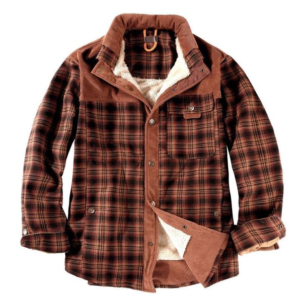 men's jackets plaid corduroy shirt men autumn winter casual thick warm shirts camisa masculina chemise homme male military wool fleece, Black;brown
men's jackets plaid corduroy shirt men autumn winter casual thick warm shirts camisa masculina chemise homme male military wool fleece, Black;brown