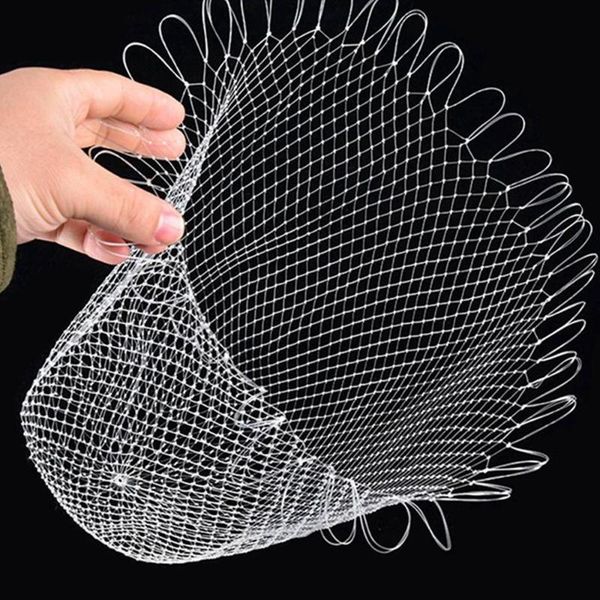 practical shrimp cage fishing white folding fishnet crawfish floating net fish line portable nylon durable accessories
practical shrimp cage fishing white folding fishnet crawfish floating net fish line portable nylon durable accessories