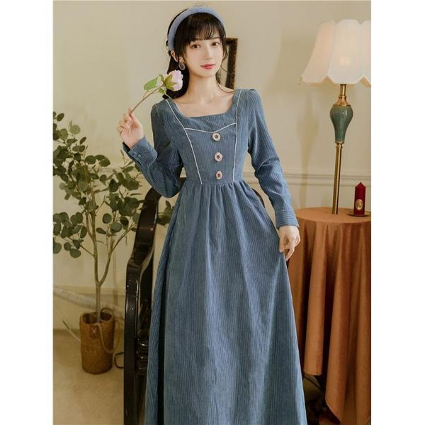 casual dresses medieval costume tube long sleeve dress button solid color cosplay party vintage elegant women leisure, Black;gray
casual dresses medieval costume tube long sleeve dress button solid color cosplay party vintage elegant women leisure, Black;gray