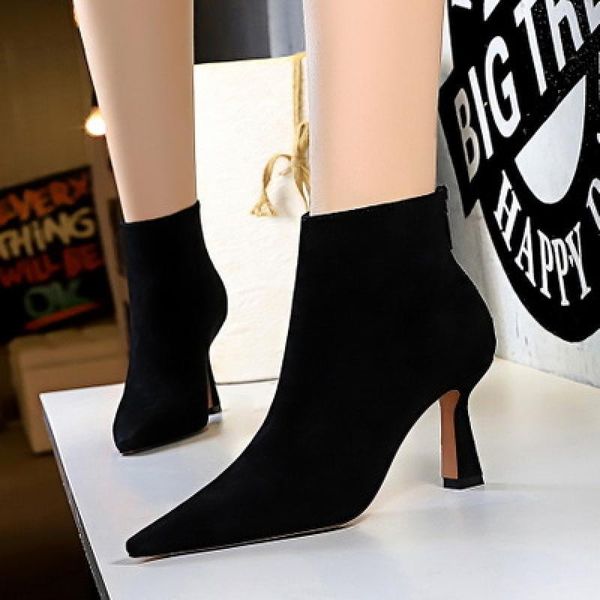 boots 2021 fashion keep warm women's ankle women zipper solid colors lady pumps female casual winter ladies short, Black
boots 2021 fashion keep warm women's ankle women zipper solid colors lady pumps female casual winter ladies short, Black