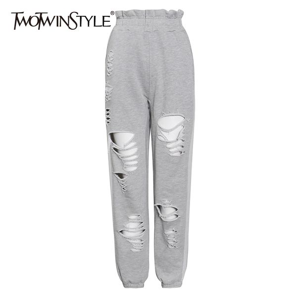 streetwear patchwork hole pants for women high waist hollow out casual trousers female fashion stylish 210423, Black;white
streetwear patchwork hole pants for women high waist hollow out casual trousers female fashion stylish 210423, Black;white