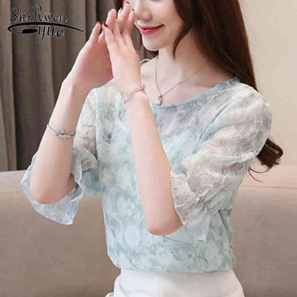 flare sleeve women and blouse casual womens clothing summer short chiffon slim blouse 4731 50 210521, White
flare sleeve women and blouse casual womens clothing summer short chiffon slim blouse 4731 50 210521, White