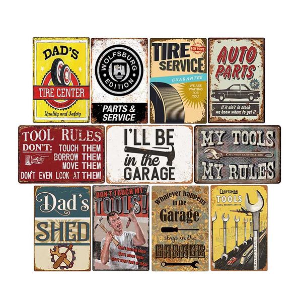 garage tool rules signs vintage metal tin plates plaque retro wall art bar pub garage decorative home decor 20*30 cm
garage tool rules signs vintage metal tin plates plaque retro wall art bar pub garage decorative home decor 20*30 cm