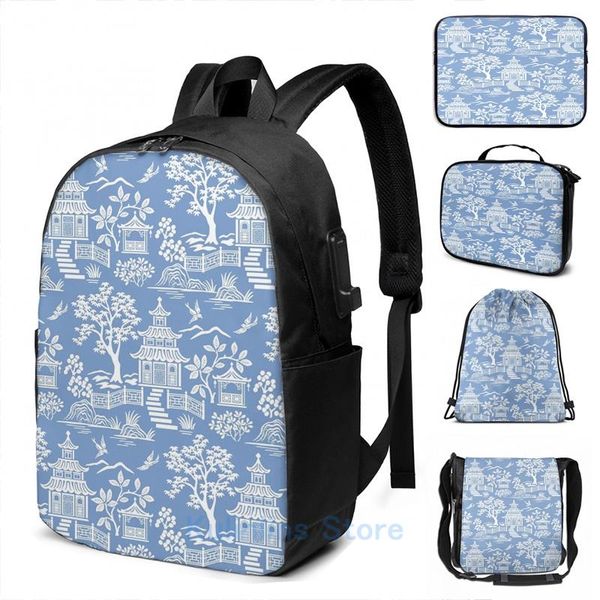 backpack funny graphic print chinoiserie pagoda usb charge men school bags women bag travel laptop
backpack funny graphic print chinoiserie pagoda usb charge men school bags women bag travel laptop