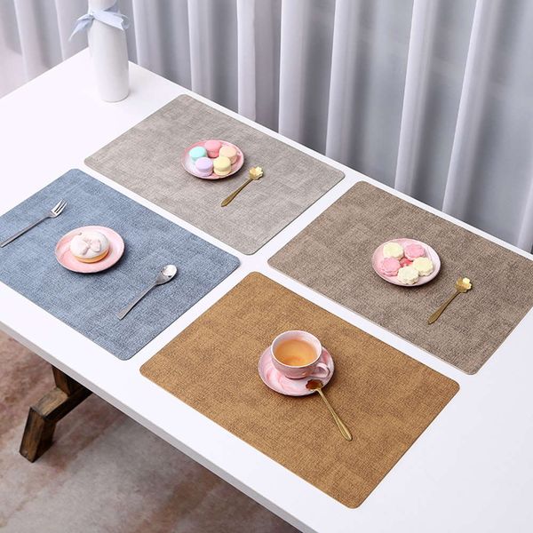 nordic simple japanese cloth grain leather mat double sided creative pu western waterproof and heat insulation
nordic simple japanese cloth grain leather mat double sided creative pu western waterproof and heat insulation