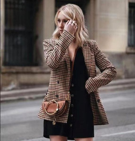 women's suits & blazers autumn fashion plaid women jackets work office lady blazer fall winter slim casual outwear coat, White;black
women's suits & blazers autumn fashion plaid women jackets work office lady blazer fall winter slim casual outwear coat, White;black