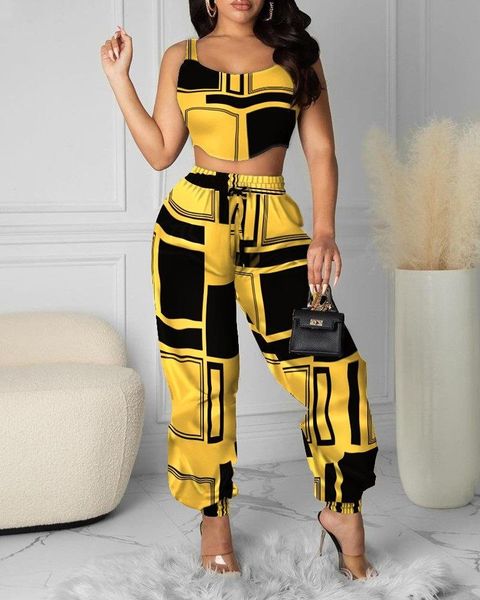women's two piece pants ladies 2-piece suit fashion printed vest trousers casual long street slim two-piece women, White
women's two piece pants ladies 2-piece suit fashion printed vest trousers casual long street slim two-piece women, White