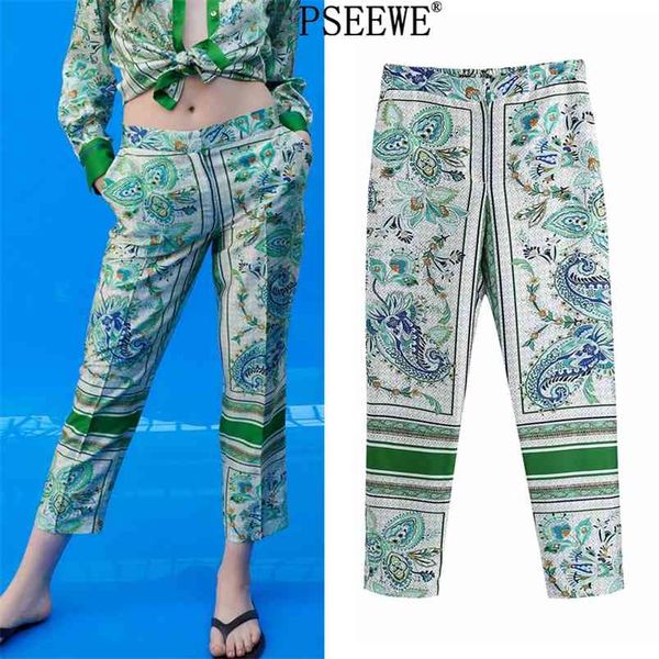 women pants green print high waisted trousers for female vintage elastic waist fashion loose trouser 210519, Black;white
women pants green print high waisted trousers for female vintage elastic waist fashion loose trouser 210519, Black;white