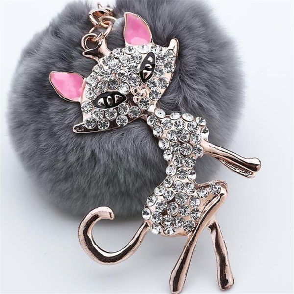 keychains cute cat key chain rex pom ring fur ball fashion car keyring keychain handbag pendant for home keys, Silver
keychains cute cat key chain rex pom ring fur ball fashion car keyring keychain handbag pendant for home keys, Silver