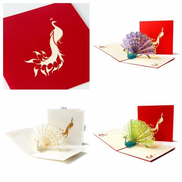 colourful peacock 3d card up for birthday get well mother's day thank you greeting cards
colourful peacock 3d card up for birthday get well mother's day thank you greeting cards