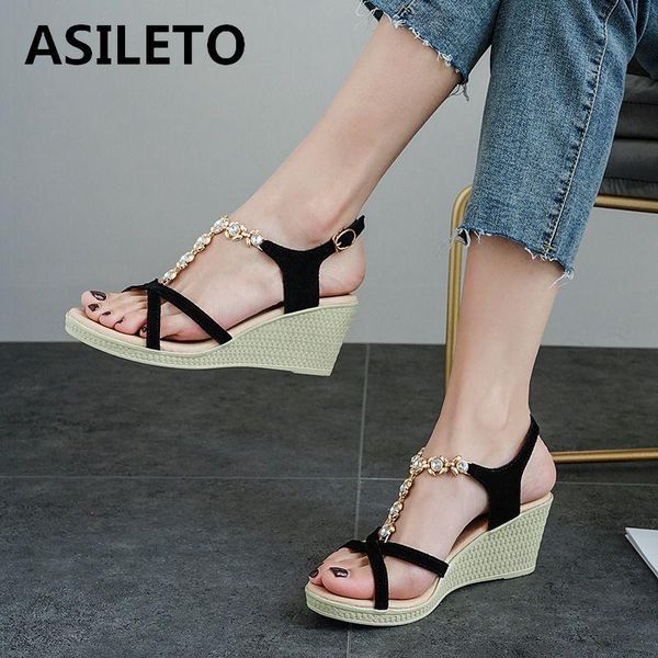 dress shoes asileto women wedge sandals high heels platform rhinestone open toe strap roman beaded clogs black strappie sandalia
dress shoes asileto women wedge sandals high heels platform rhinestone open toe strap roman beaded clogs black strappie sandalia