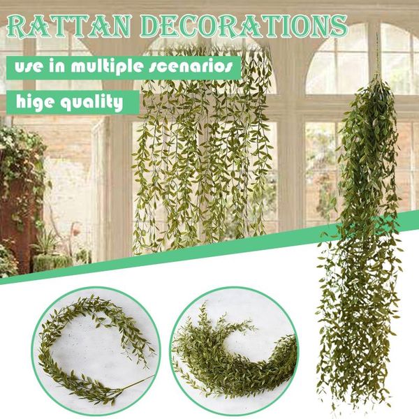 willow simulation wicker green leaves cane wedding decoration set willow plant rattan leaves home garden decorative green vine
willow simulation wicker green leaves cane wedding decoration set willow plant rattan leaves home garden decorative green vine