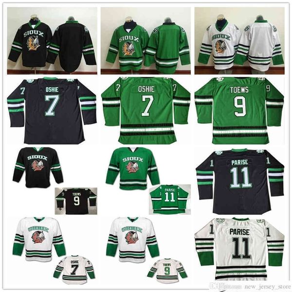 96 north dakota fighting sioux college hockey jerseys stitched 9 jonathan toews 11 zach parise 7 t.j. oshie university jersey, Black
96 north dakota fighting sioux college hockey jerseys stitched 9 jonathan toews 11 zach parise 7 t.j. oshie university jersey, Black