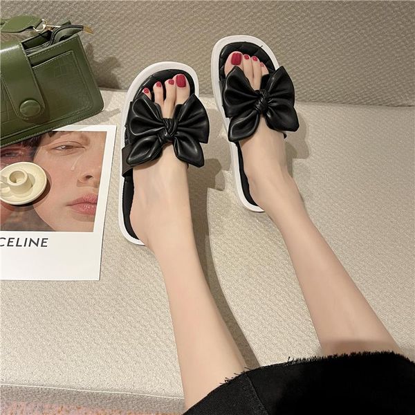 slippers bow small fresh flip flops cross-border-style platform non-slip sandals women's wish holiday, Black
slippers bow small fresh flip flops cross-border-style platform non-slip sandals women's wish holiday, Black