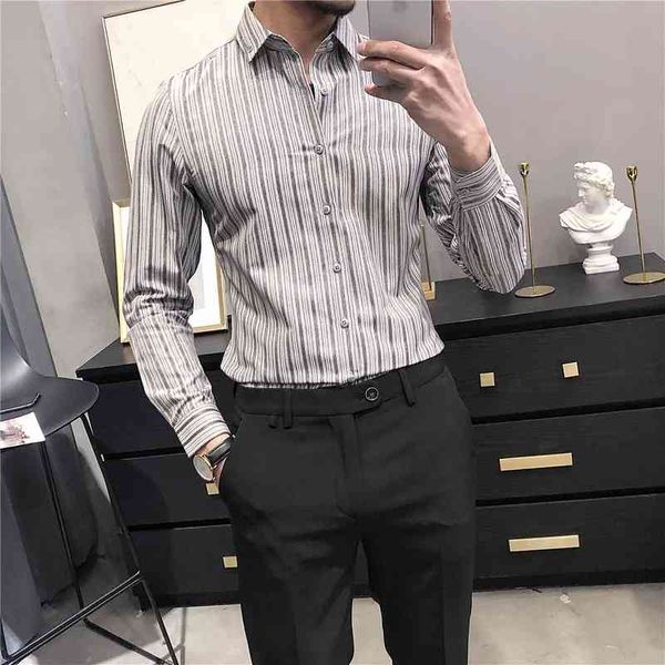 t shirts spring striped men casual long sleeve simple 2021 thin business formal fit blouse plus size 5e0j, White;black
t shirts spring striped men casual long sleeve simple 2021 thin business formal fit blouse plus size 5e0j, White;black