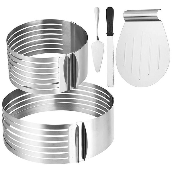 baking & pastry tools 5pcs circular cutter tool kit,stainless steel cake slicing accessory adjustable ring slicer
baking & pastry tools 5pcs circular cutter tool kit,stainless steel cake slicing accessory adjustable ring slicer