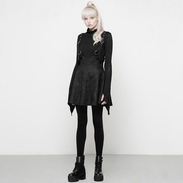 skirts casual party club personality women half skirt women's suspender punk metal black mini with straps rave
skirts casual party club personality women half skirt women's suspender punk metal black mini with straps rave