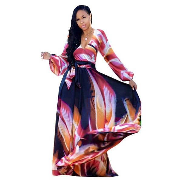 casual dresses maketina printing chiffon plus size dress 2021 autumn v-neck club party beach oversize elegant street sashes, Black;gray
casual dresses maketina printing chiffon plus size dress 2021 autumn v-neck club party beach oversize elegant street sashes, Black;gray