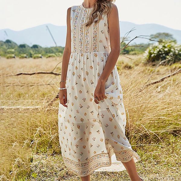 casual dresses bohemain elegant women's summer maxi floral printing sleeveless o-neck loose beach party dress vestidos female, Black;gray
casual dresses bohemain elegant women's summer maxi floral printing sleeveless o-neck loose beach party dress vestidos female, Black;gray