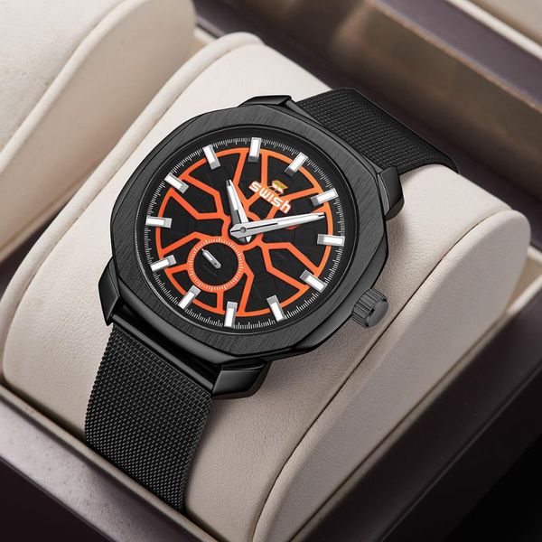wristwatches swish brand designer quartz watches men stainless steel dress wristwatch 2021 fashion milan strap small second dial working, Slivery;brown
wristwatches swish brand designer quartz watches men stainless steel dress wristwatch 2021 fashion milan strap small second dial working, Slivery;brown