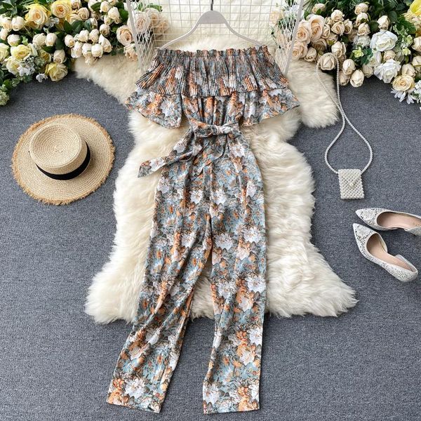 women's jumpsuits & rompers zcwxm bandage jumpsuit chiffon holiday bodysuit women print floral ruffles summer 2021 ropa mujer off shoul, Black;white
women's jumpsuits & rompers zcwxm bandage jumpsuit chiffon holiday bodysuit women print floral ruffles summer 2021 ropa mujer off shoul, Black;white