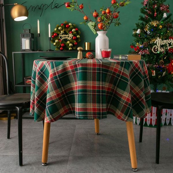 table cloth ins nordic retro christmas decoration tablecloth party plaid round manteles de mesa redonda dining cover
table cloth ins nordic retro christmas decoration tablecloth party plaid round manteles de mesa redonda dining cover