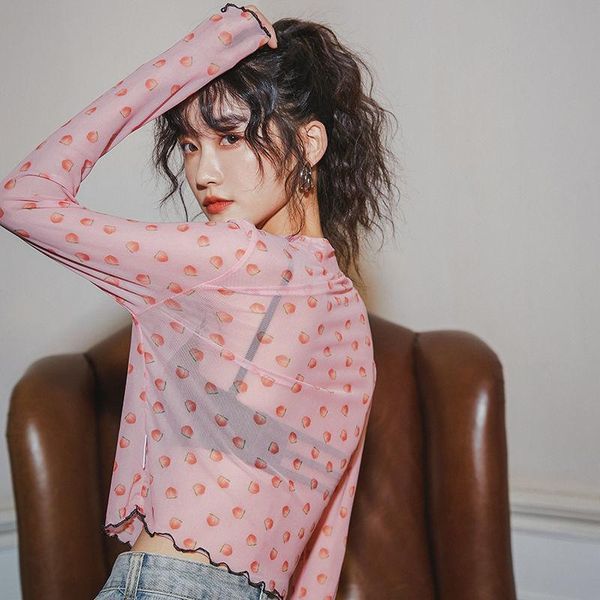 sun protection long sleeves summer light breathable girly printed peach bottoming shirt women style mesh women's swimwear, White;black
sun protection long sleeves summer light breathable girly printed peach bottoming shirt women style mesh women's swimwear, White;black