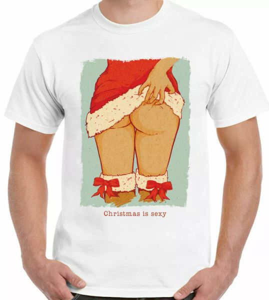 christmas t-shirt is mens funny secret santa gift cheeky, White;black
christmas t-shirt is mens funny secret santa gift cheeky, White;black