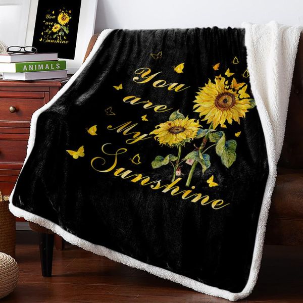 blankets you are my sunshine sunflower butterfly black print plush throw blanket sherpa fleece bedspread bedding picnic wool
blankets you are my sunshine sunflower butterfly black print plush throw blanket sherpa fleece bedspread bedding picnic wool