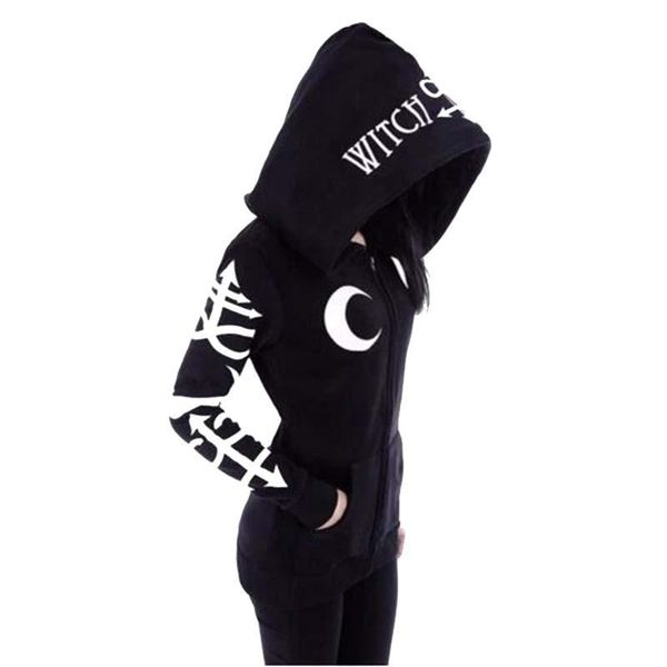 women's hoodies & sweatshirts gothic punk long sleeve sweatshirt hoodis women fashion moon print zipp-up loose oversized hoodie autumn, Black
women's hoodies & sweatshirts gothic punk long sleeve sweatshirt hoodis women fashion moon print zipp-up loose oversized hoodie autumn, Black
