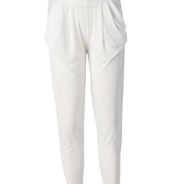 women pants casual style full length skinny solid color high elastic waist pleated viscose fashion harem 210522, Black;white
women pants casual style full length skinny solid color high elastic waist pleated viscose fashion harem 210522, Black;white