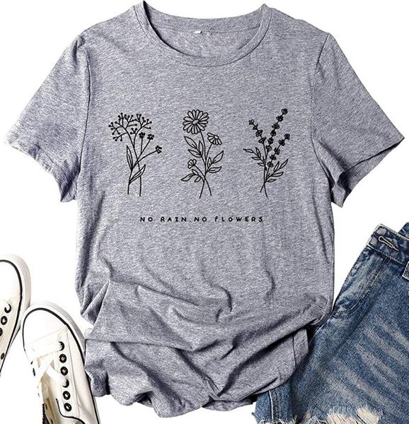 womens t-shirts plant flower printed graphic letter saying funny cute casual short sleeve tee women's t-shirt, White
womens t-shirts plant flower printed graphic letter saying funny cute casual short sleeve tee women's t-shirt, White