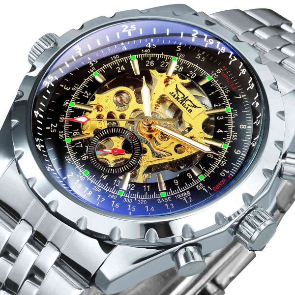 jaragar men military sports clock automatic mechanical skeleton dial heroes s fire luxury glow relogio masculino, Slivery;brown
jaragar men military sports clock automatic mechanical skeleton dial heroes s fire luxury glow relogio masculino, Slivery;brown