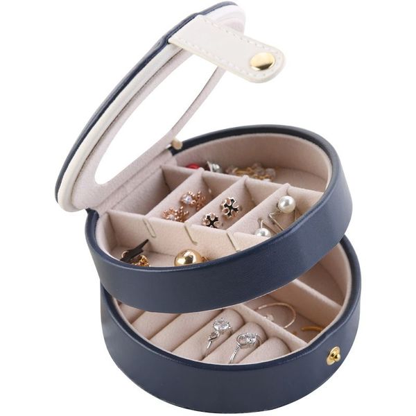 mini double layer jewelry box practical earrings necklaces display pu leather jewelry organizer for women 110*110*58mm, Black;white
mini double layer jewelry box practical earrings necklaces display pu leather jewelry organizer for women 110*110*58mm, Black;white