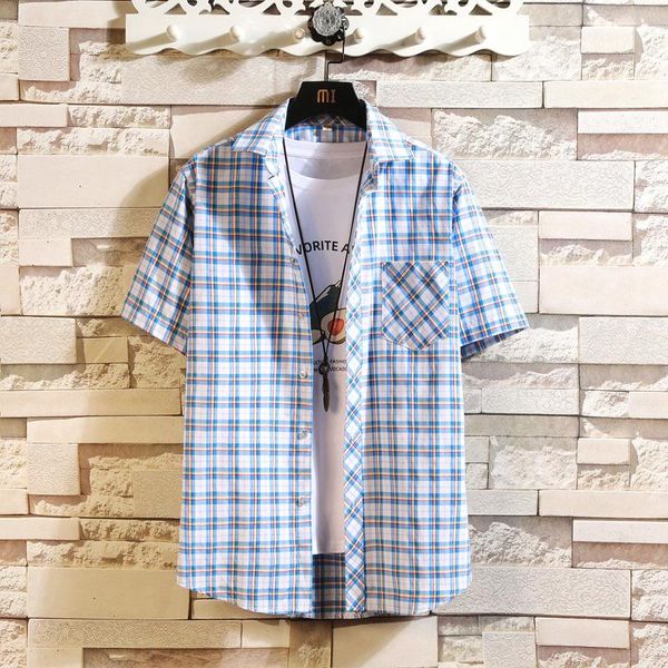 2021 summer new casual fashion slim fit shirt men plaid short sleeve shirt male size -4xl dropshipping, White;black
2021 summer new casual fashion slim fit shirt men plaid short sleeve shirt male size -4xl dropshipping, White;black