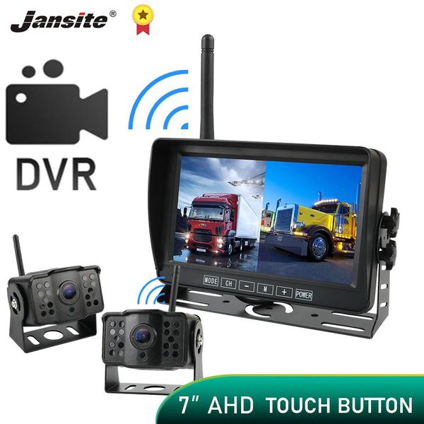 jansite car dvr dash cam digital wireless 7 inch ips ahd monitor loop recording reverse camera for truck bus rv trailer 12-24v dvrs 
jansite car dvr dash cam digital wireless 7 inch ips ahd monitor loop recording reverse camera for truck bus rv trailer 12-24v dvrs