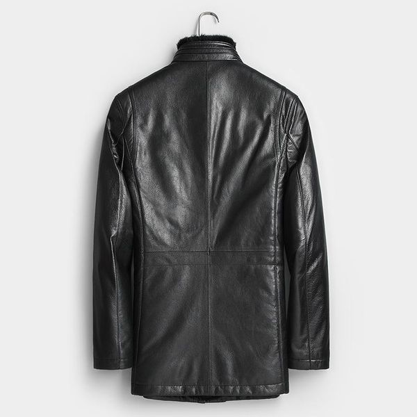 men's leather & faux men korean sheepskin genuine real coat mens jacket casaco 701 yy1037, Black
men's leather & faux men korean sheepskin genuine real coat mens jacket casaco 701 yy1037, Black