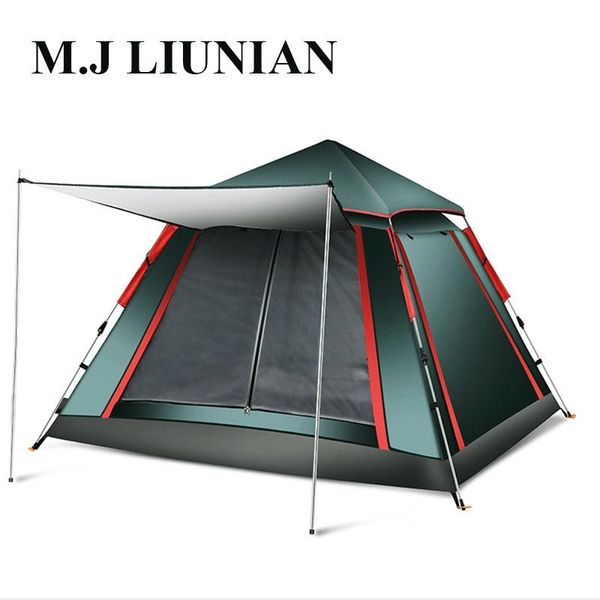 full automatic tent outdoor 3-4 people two-bedroom one room thickened rainproof family double camping field campings m.j liunian tents and s
full automatic tent outdoor 3-4 people two-bedroom one room thickened rainproof family double camping field campings m.j liunian tents and s