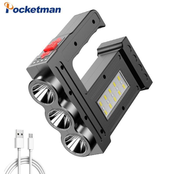 portable lanterns hand lamp outdoor cob searchlight led long-range spotlight for camping with red warning light
portable lanterns hand lamp outdoor cob searchlight led long-range spotlight for camping with red warning light