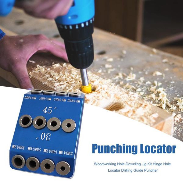 30/45/90 degree hole doweling jig kit punching hinge locator drilling guide puncher diy woodworking hand tool professional sets
30/45/90 degree hole doweling jig kit punching hinge locator drilling guide puncher diy woodworking hand tool professional sets