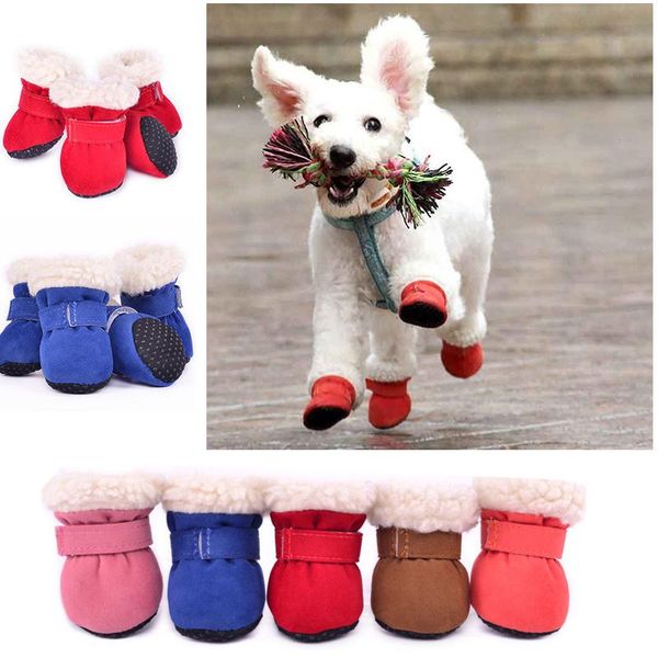 dog apparel 4pcs/set winter pet shoes anti-slip boots footwear thick fleece warm for dogs cats puppy socks booties cute doggyzstyle
dog apparel 4pcs/set winter pet shoes anti-slip boots footwear thick fleece warm for dogs cats puppy socks booties cute doggyzstyle