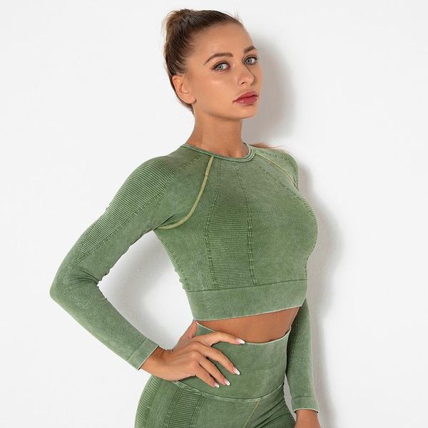 yoga outfit uwillyme washed seamless shirts women gym long sleeve crop sports wear for workout
yoga outfit uwillyme washed seamless shirts women gym long sleeve crop sports wear for workout