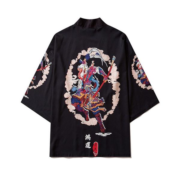 ethnic clothing monkey king printed men women kimono cardigan japanese traditional casual loose thin coat and pants asian harajuku, Red
ethnic clothing monkey king printed men women kimono cardigan japanese traditional casual loose thin coat and pants asian harajuku, Red